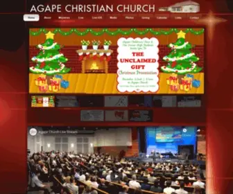 Agapeoc.com(Agape Christian Church of Orange County) Screenshot