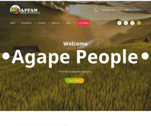 Agapepeople.ng(Agriculture & Organic HTML Template) Screenshot