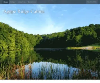 Agaperidge.com(Agape Ridge Cabins) Screenshot