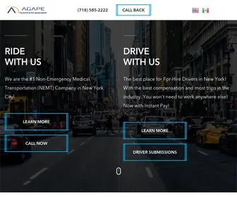 Agapetransportation.com(Agape Transportation) Screenshot