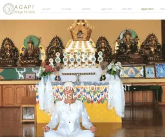 Agapiyoga.com(Accueil) Screenshot