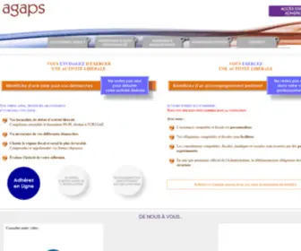 Agaps.com(Association de Gestion Agréée des Professions de Santé) Screenshot