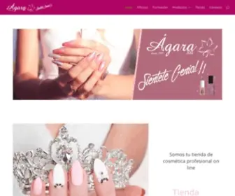 Agarabenidorm.com(Agara XXI Cosmética profesional belleza profesional) Screenshot
