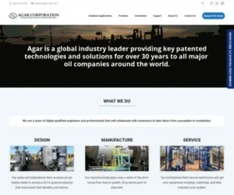 Agarcorp.com(Global Leader in Process Measurement & Control Solutions) Screenshot