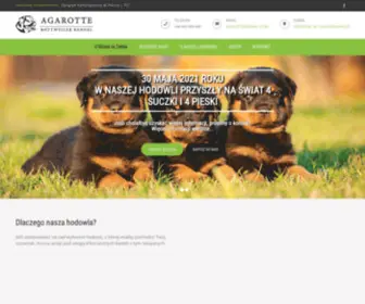 Agarotte.pl(Hodowla Rottweilerów AGAROTTE) Screenshot