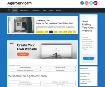 Agarserv.com(Create your agar.io server for free) Screenshot