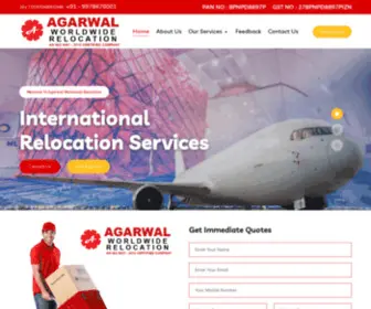 Agarwal-Worldwide.com(Agarwal Worldwide Relocation Packers and Movers) Screenshot