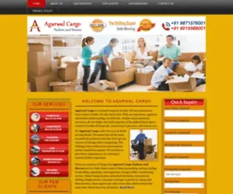 Agarwalcargopackersandmovers.com(Agarwal Cargo Packers and Movers) Screenshot