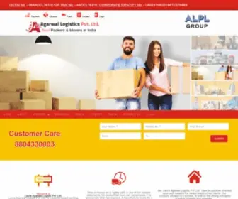 Agarwalmoving.co.in(Laura Agarwal Logistic Pvt) Screenshot