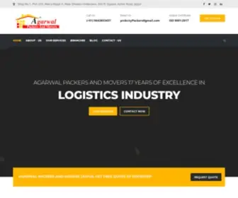 Agarwalpackersandmoves.com(Agarwal Packers and Movers in Jaipur) Screenshot