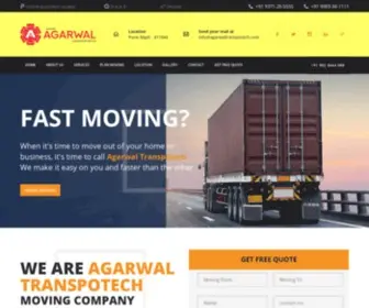 Agarwaltranspotech.com(AGARWAL Transpotech And Movers Located In All Over India) Screenshot