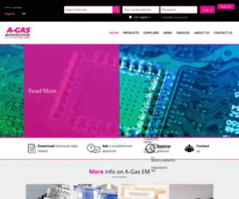 Agasem.com(A-Gas Electronic Materials) Screenshot