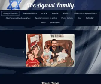 Agassifamily.com(The Agassi Family) Screenshot