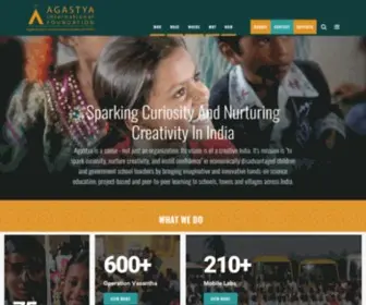 Agastya.org(Agastya International Foundation) Screenshot