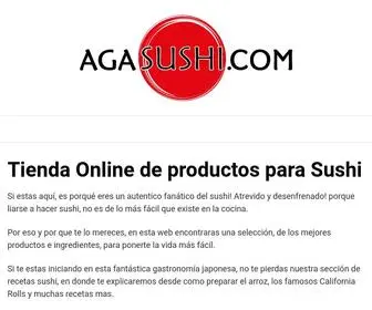 Agasushi.com(Tienda Online de productos para Sushi) Screenshot