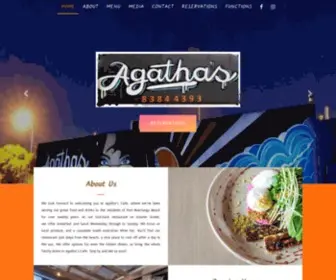 Agathascafe.com.au(Agatha’s Licensed Cafe) Screenshot