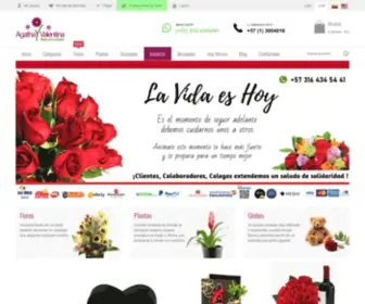 Agathayvalentina.com(Floristerías en Bogotá) Screenshot