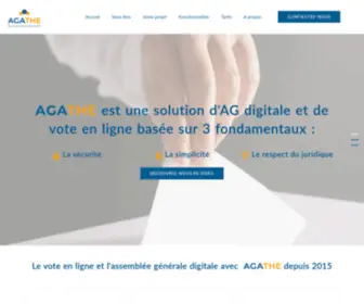 Agathe-Solution.fr(Votre assemblée générale en ligne avec vote à distance) Screenshot