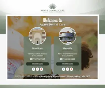 Agavedentalcare.com(A Comprehensive Dental Care in NorthEast and Westside El Paso TX) Screenshot