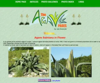 Agavepages.co.uk(The Agave Pages) Screenshot