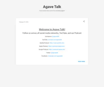 Agavetalk.com(agavetalk) Screenshot