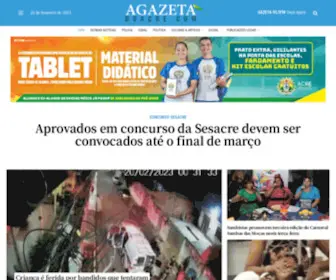 Agazetadoacre.com(A Gazeta do Acre) Screenshot