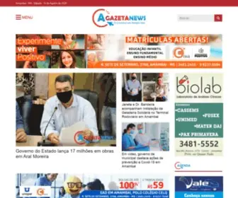 Agazetanews.com.br(A Gazeta News) Screenshot