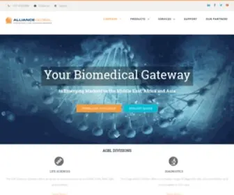 AGBL.net(Improving Lives through Science. Alliance Global FZ LLC) Screenshot