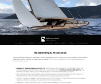 Agboats.com(Abernethy and Gaudin Boatbuilders Ltd) Screenshot