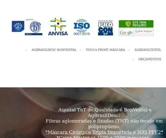 Agbrasildesc.com.br(MÁSCARAS DESCARTÁVEIS AGBRASILDESC..AGBRASILDESC BONVENTAL Título da sua página Título da sua página BonVental AgBrasilDesc) Screenshot