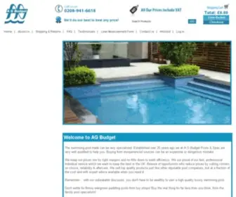 Agbudget.co.uk(Swimming Pools) Screenshot
