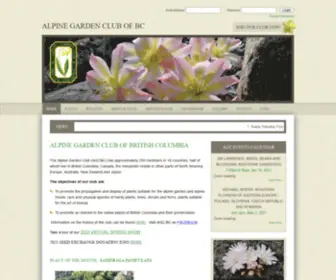 AGC-BC.ca(Alpine Garden Club of British Columbia) Screenshot