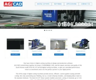 Agcad.co.uk(Digital Cutting Machines and Packaging Design Software) Screenshot