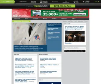 Agcanada.com(Canada's premier agricultural publications and daily breaking news) Screenshot