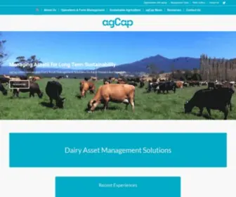 Agcap.com.au(Management Solutions for your Dairy Farm Business) Screenshot