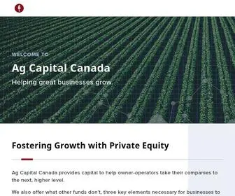 Agcapitalcanada.com(Ag Capital Canada) Screenshot