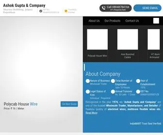 Agccables.in(Ashok Gupta &amp; Company) Screenshot