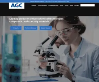 Agcchem.com(Fluorochemical technologies) Screenshot