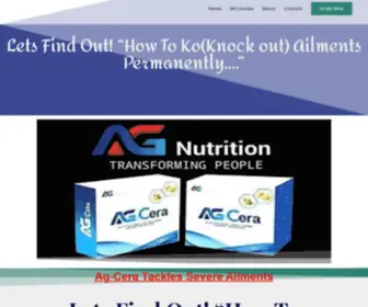 Agceranutritions.com(Ag Cera) Screenshot