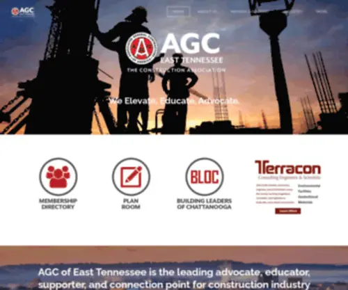 Agcetn.org(AGC of East Tennessee) Screenshot