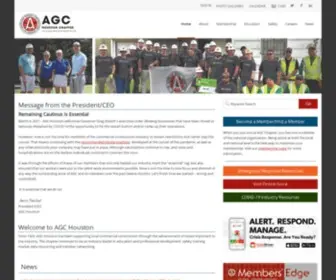 Agchouston.org(Associated General Contractors Houston) Screenshot