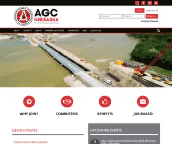 Agcne.org(AGC Nebraska Chapter) Screenshot