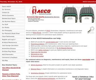 Agcoauto.com(AGCO Automotive Repair Service) Screenshot