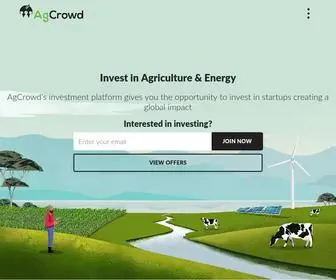 Agcrowd.com.au(Home page) Screenshot