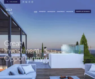 Agcyprus.com(A.G & G Luxury Homes) Screenshot