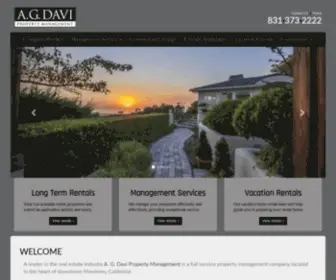 Agdavi.com(A.G. Davi Property Management) Screenshot