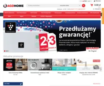 Agdhome.pl(Sklep ze sprzętem AGD i RTV do domu) Screenshot