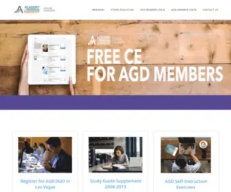 Agdonlinelearningcenter.org(Academy of General Dentistry) Screenshot