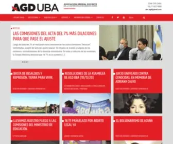 Agduba.org.ar(Asociación Gremial Docente de la Universidad de Buenos Aires) Screenshot