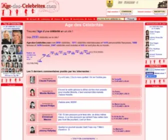 Age-Des-Celebrites.com(Célébrités) Screenshot